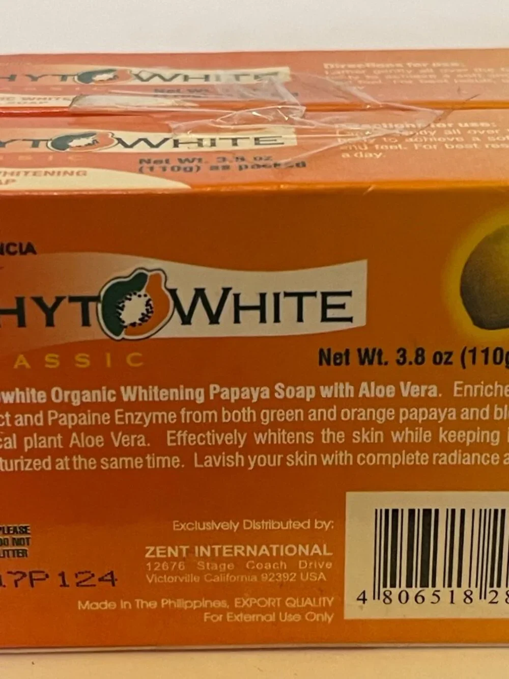 Lot of 14 Phytowhite Classic Organic Whitening Papaya Soap by Esencia 3.8oz 110g